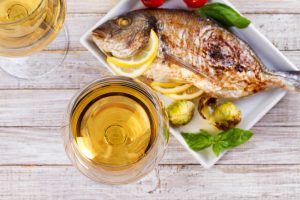 pecorino terre di chieti igt e pesce arrosto